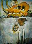 KLEINES MAMMUT, 1999, Öl auf Leinwand,  62 x 46 cm
